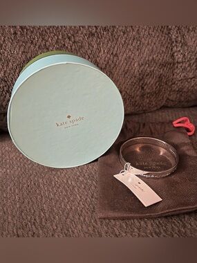 Kate Spade "You and Me" Engraved Idiom Bangle + Box & Dust Bag